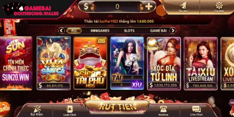 Khám phá cổng game bài đổi thưởng SUNWIN
